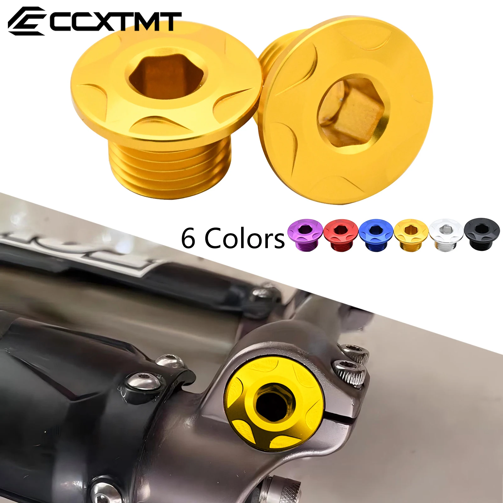 

For KKE DNM Shock Absorbers CNC Aluminum Front Fork Axle Bolt Nut Cap For X260 X160 Surron Light Bee X S L1e Electric Dirt Bike