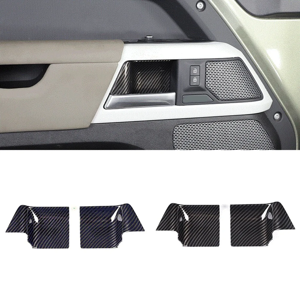 Car Inner Door Bowl Cover Trim Sticker for Land Rover Defender 110 2020-2022 Car Accessories