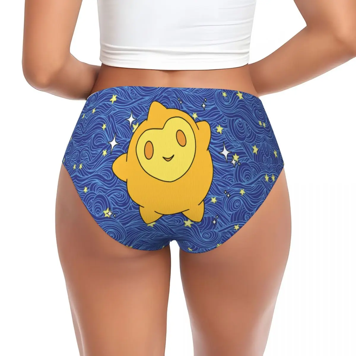 Custom WISH Star Cute Brief Panties Women Stretch Underwear