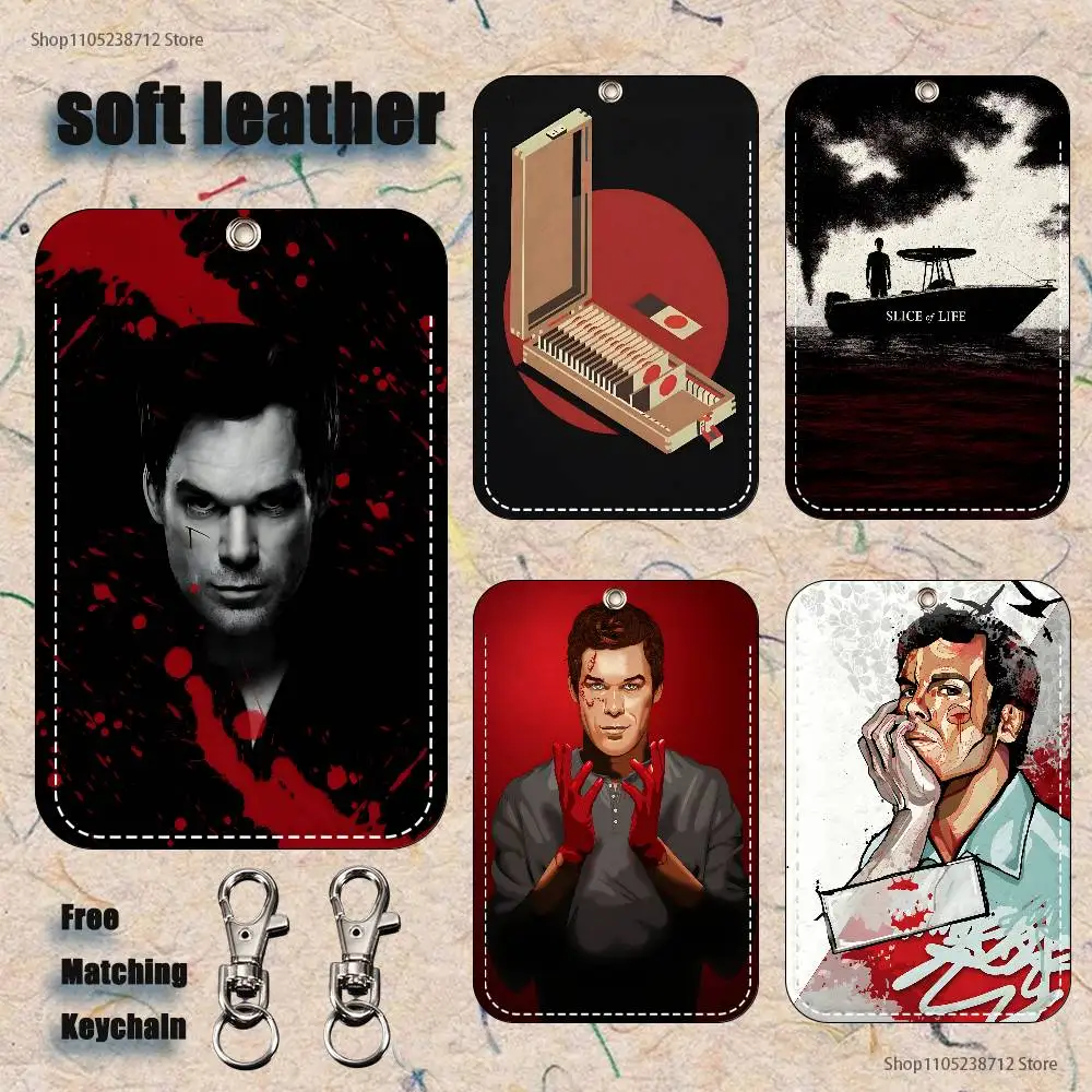 

Cool D-Dexter Holder Keychain For Bank Business Work Card Holder Student Card Protective Case Bus Card