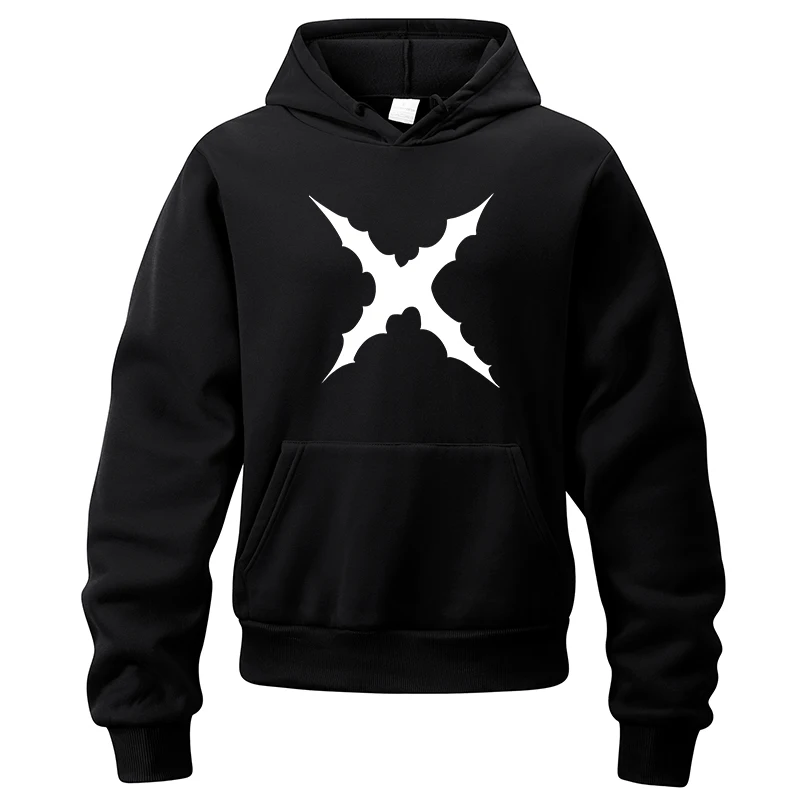 Scar Print Athletic Sporty Hoodie for Men Fall Winter Warm Fleece Lined Pullover Tops Casual Hooded Sweatshirt with Kanga Pocket