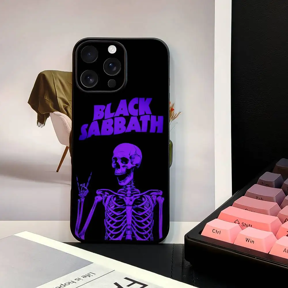 B-Black Sabbath Band Handyhülle für iPhone 16 15 14 13 12 11 PRO MAX PLUS Mini TPU Weiche bis hautfreundliche Abdeckung