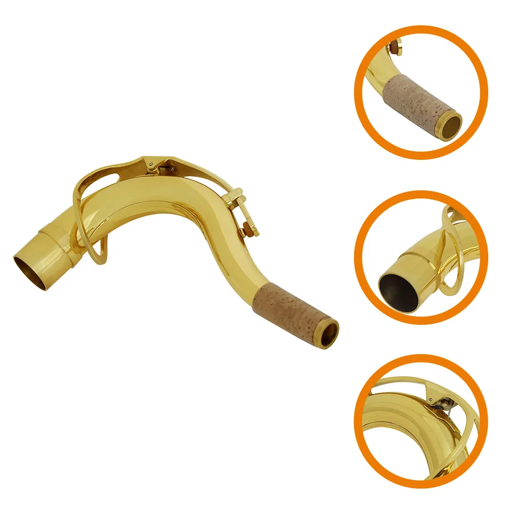

Saxophone Curved Neck Replacement 27.5Mm Tenor Bend Brass Silver-Plated Durable Wear Resistant High Sound Projection Comfortable
