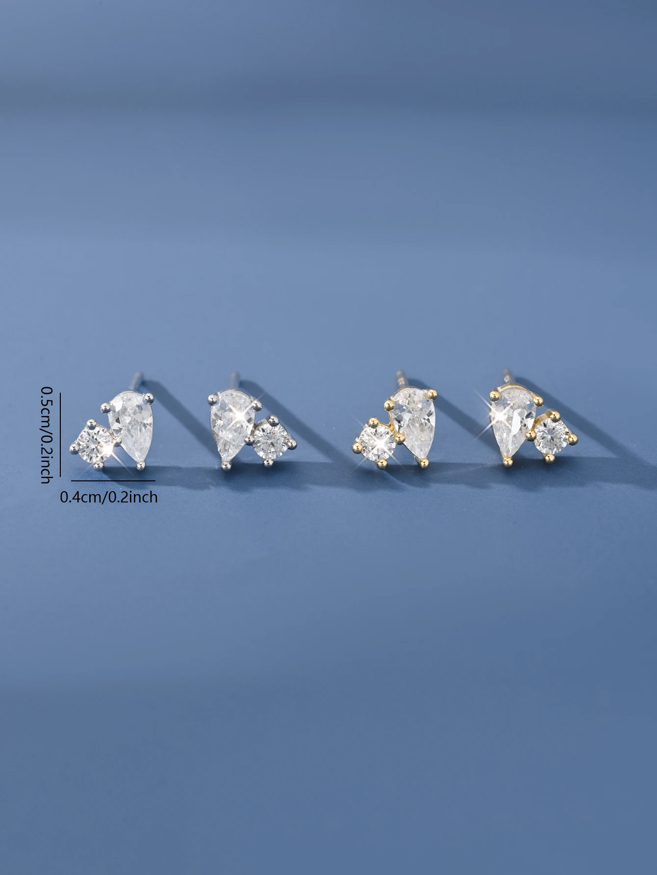 Ohrringe aus 925er-Sterlingsilber mit eingelegtem Mini-Zirkon-Herz für Damen – einfaches und modisches Temperament, luxuriöser Schmuck