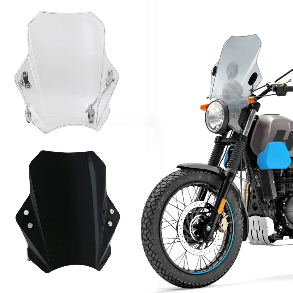 

For Bullet / Meteor / Classic 350 500 Interceptor 650 Himalayan 411 400 Universal windshield for motorcycles Deflector