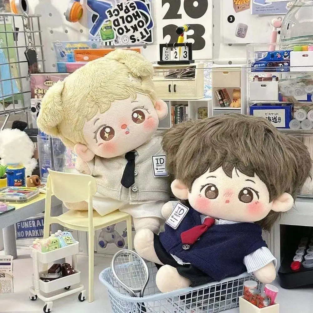 Leibchenrock, adrette Baumwolle, Puppenkleidung, kariert, Schleife, Knoten, Idol-Puppenkleidung, Tulpe, Perle, 20 cm, Baumwolle, Puppen-Outfit, Geburtstagsgeschenk