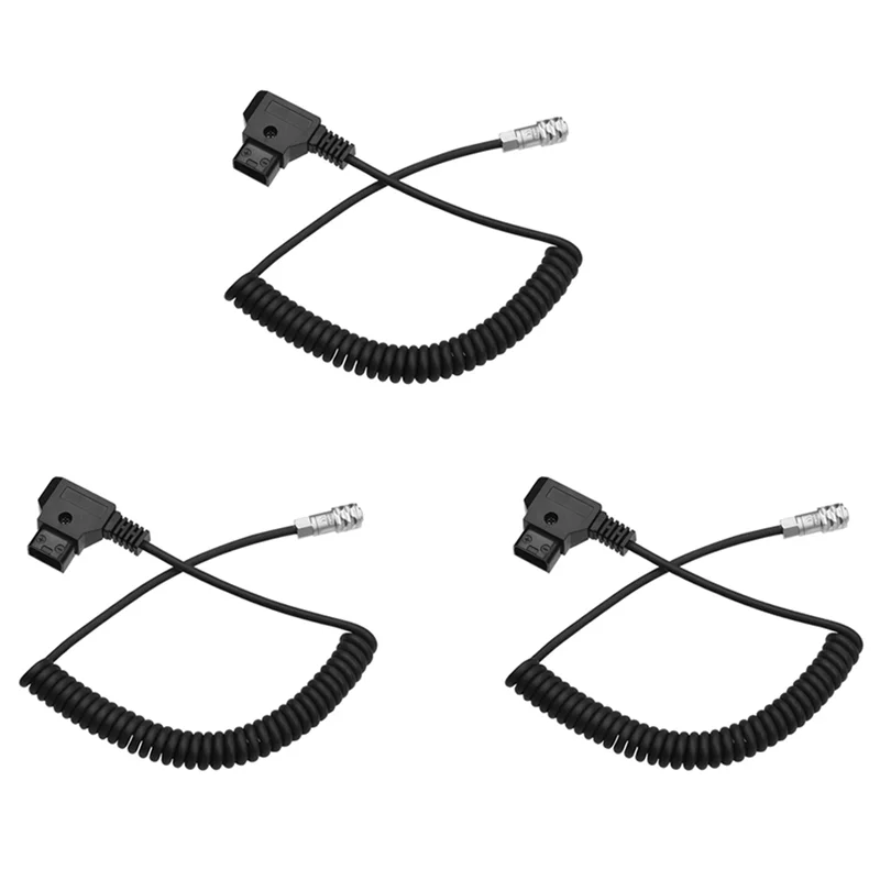 3X D-Tap To BMPCC 4K 2 Pin Locking Power Cable For Blackmagic Pocket Cinema Camera 4K For Sony V Mount Battery-PZZW