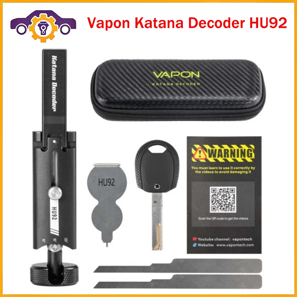 Vapon Katana Decoder HU92 Auto Pick and Decoder Lockpick Tool Locksmith Tool