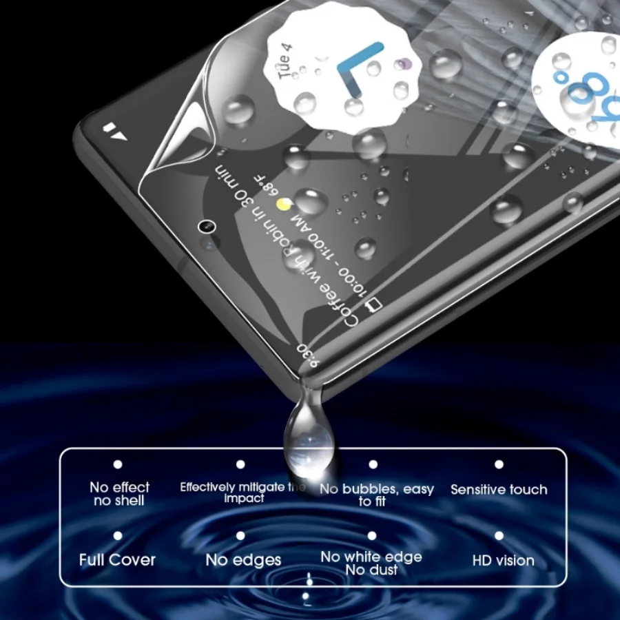 Película de Hidrogel para Protección de Pantalla Samsung Galaxy S20 S21 S22 S23 Ultra Plus S8 S9 S10 Plus Note 10 Plus 20 Ultra 4