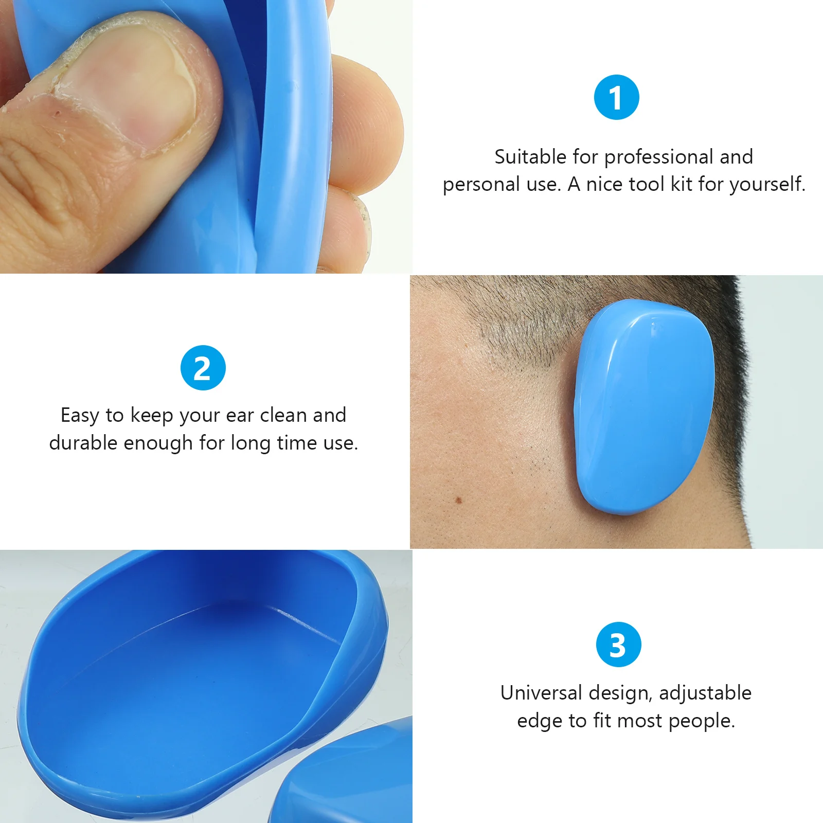 10 قطعة غطاء للأذن صبغ الشعر غطاء للأذنين بلاستيكي بدون رائحة غريبة مجموعة أدوات محمولة قوية لتلوين الشعر الاحترافي الشخصي #6