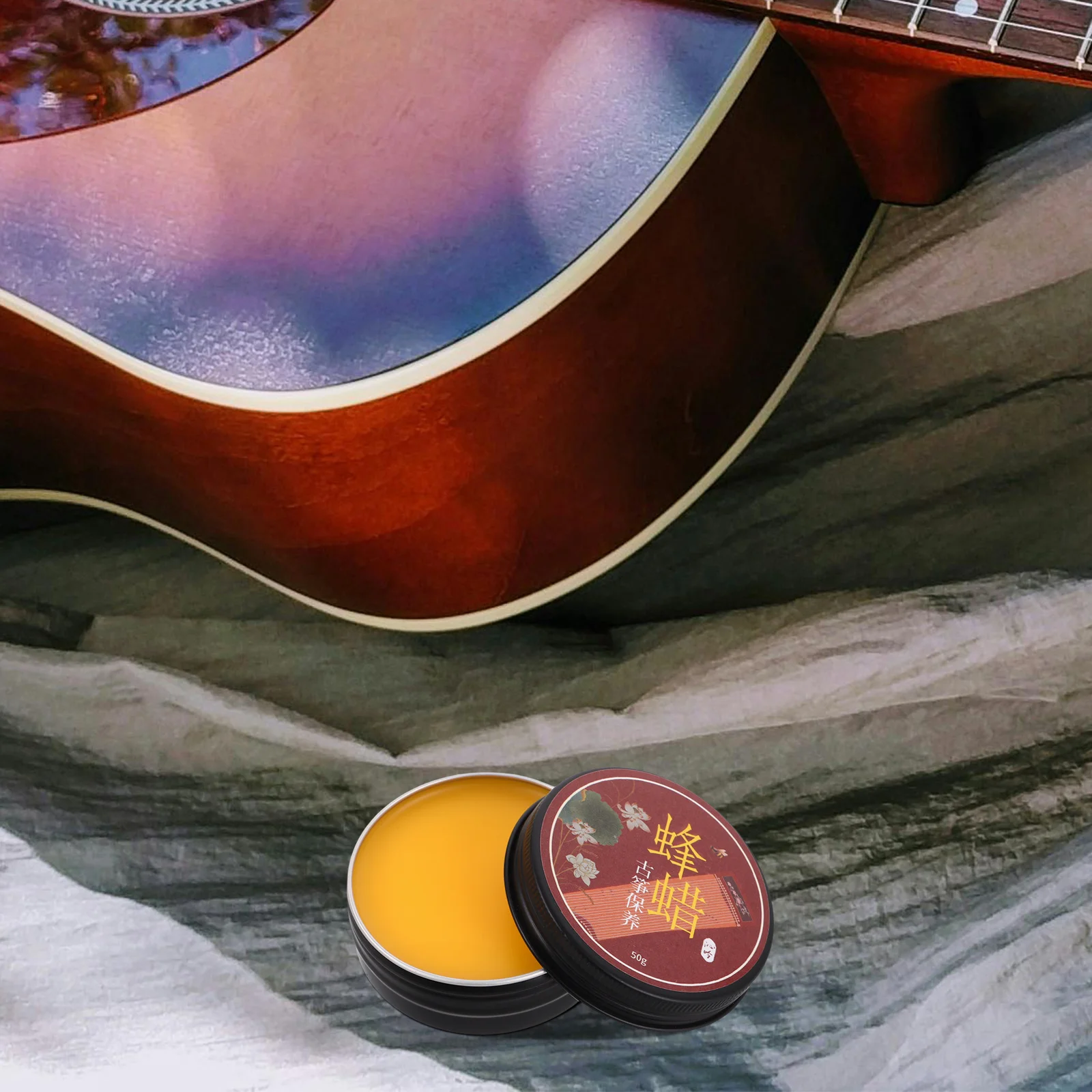 

Professional Beeswax Polish Traditional Formula for Guzheng Guzqin Guitar Erhu Wood Instrument Moisturizing Maintenance