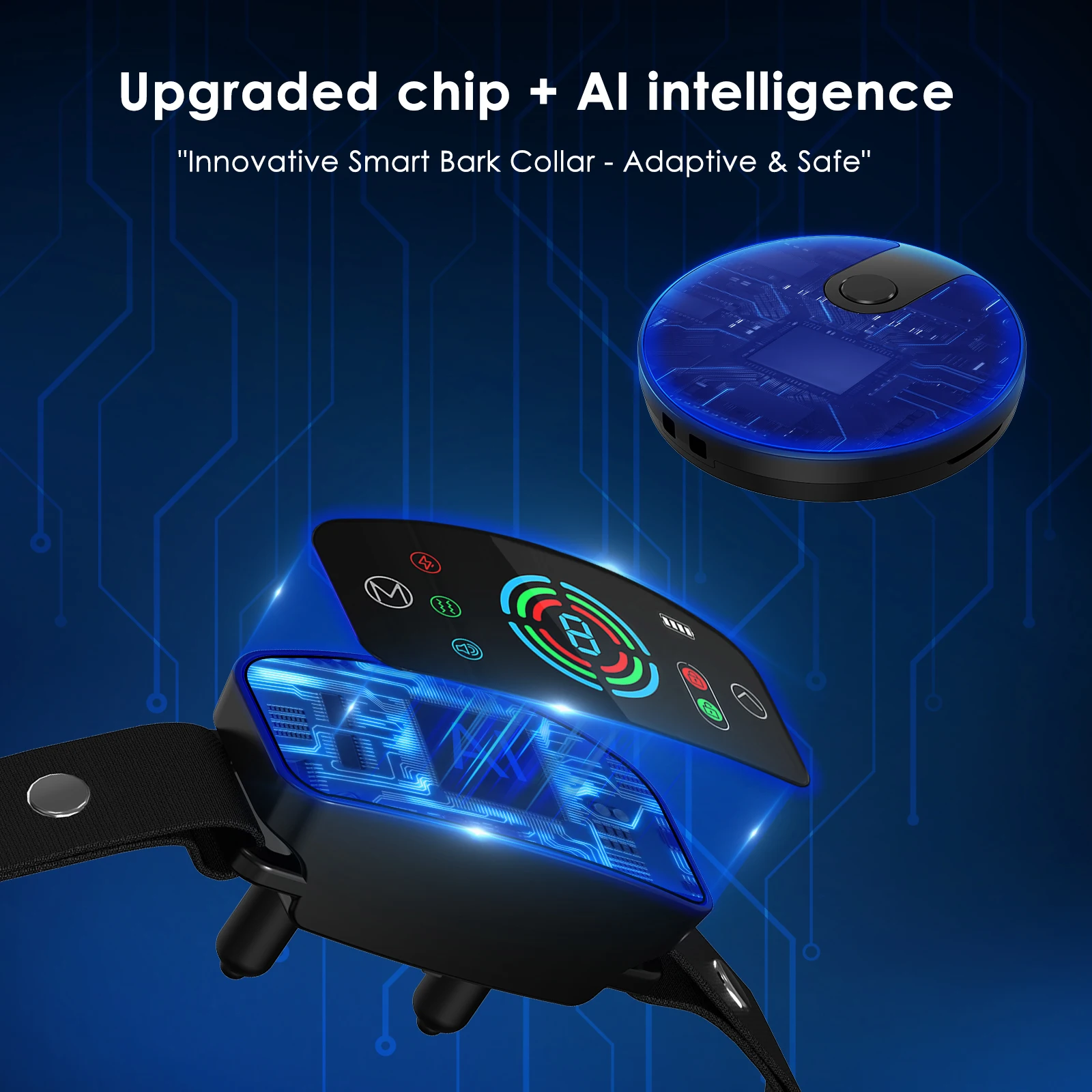 

Интеллектуальное устройство для лая с цветным экраном, датчик приближения для дрессировки собак, электронный забор, артефакт лая собаки