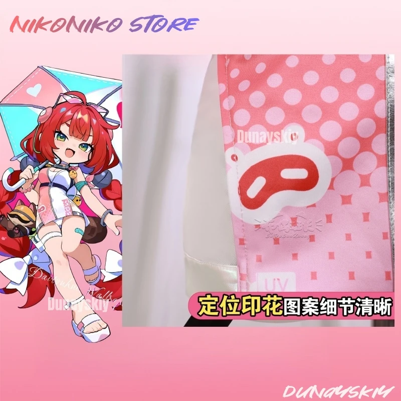 Game Zenless Zone Zero Ukinami Yuzuha Cosplay Costume Summer Swimsuit With Accessories Bag Red Wig Halloween Carnival Women Girl