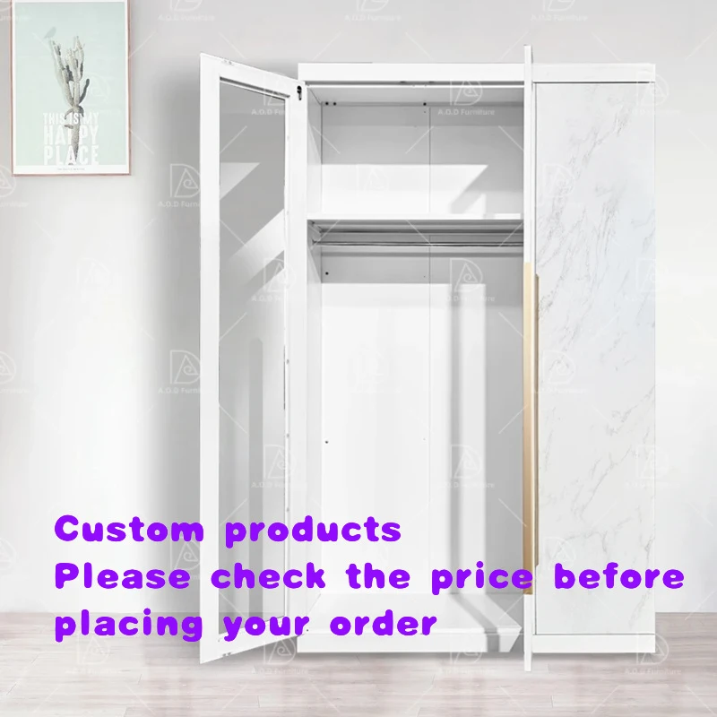 

custom.Luxury Modern Design Built-In Wardrobe Home Easy-to-Assemble Foldable Glass Door Bedroom Hall Gym Clothing Storag
