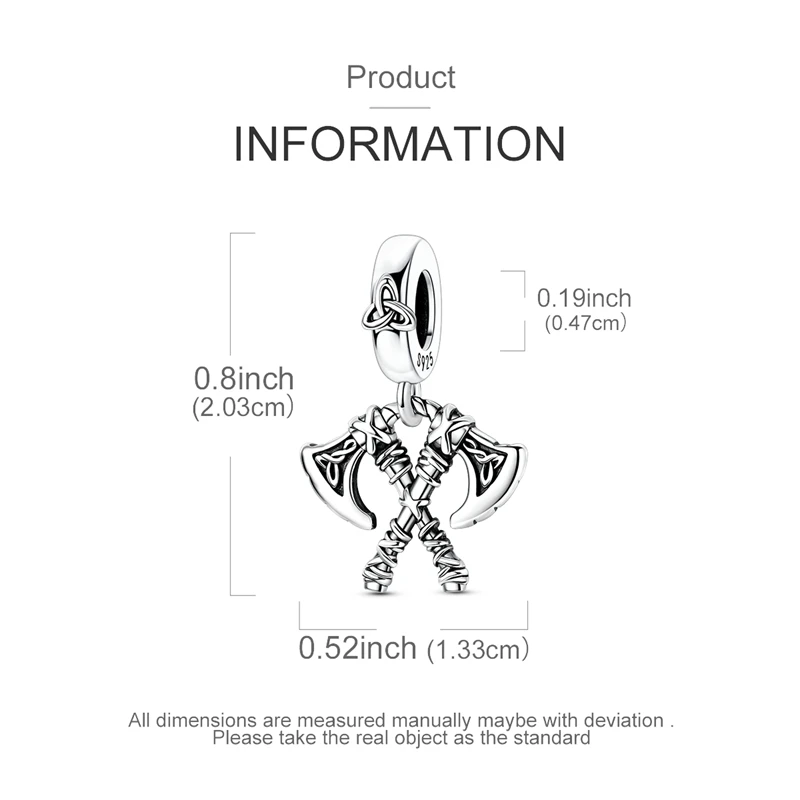 Charms aus 925 Sterling Silber mit Pferde-, Pilz-, Kreuz- und Herz-Motiven, Passend für Armbänder und Perlen, Feiner Damenschmuck, Geschenke – Detail 21