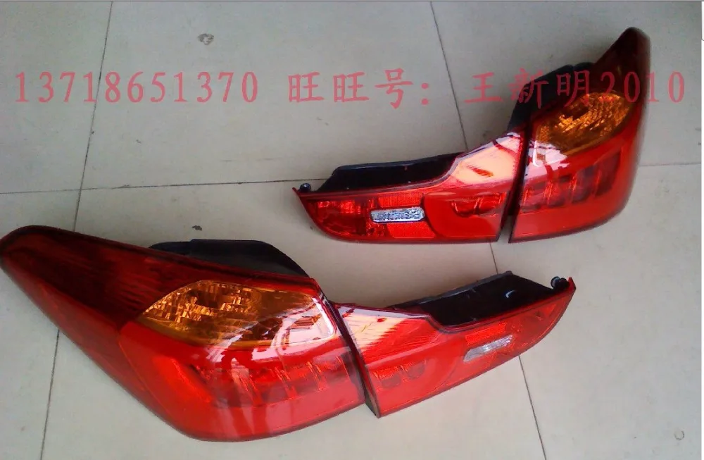 car bumper headlamp For KIA Cerato K3 taillight,2012~2015,4pcs/set,K3 rear light