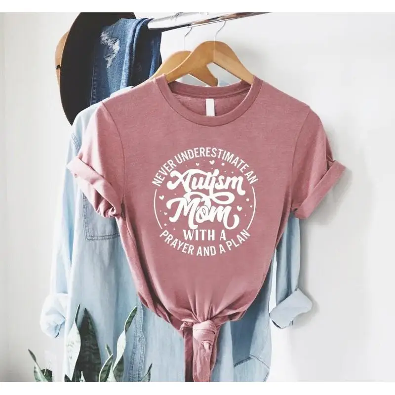

Autism Mom T Shirt Never Underestimate An Mothers Day For Awareness Support Special Education