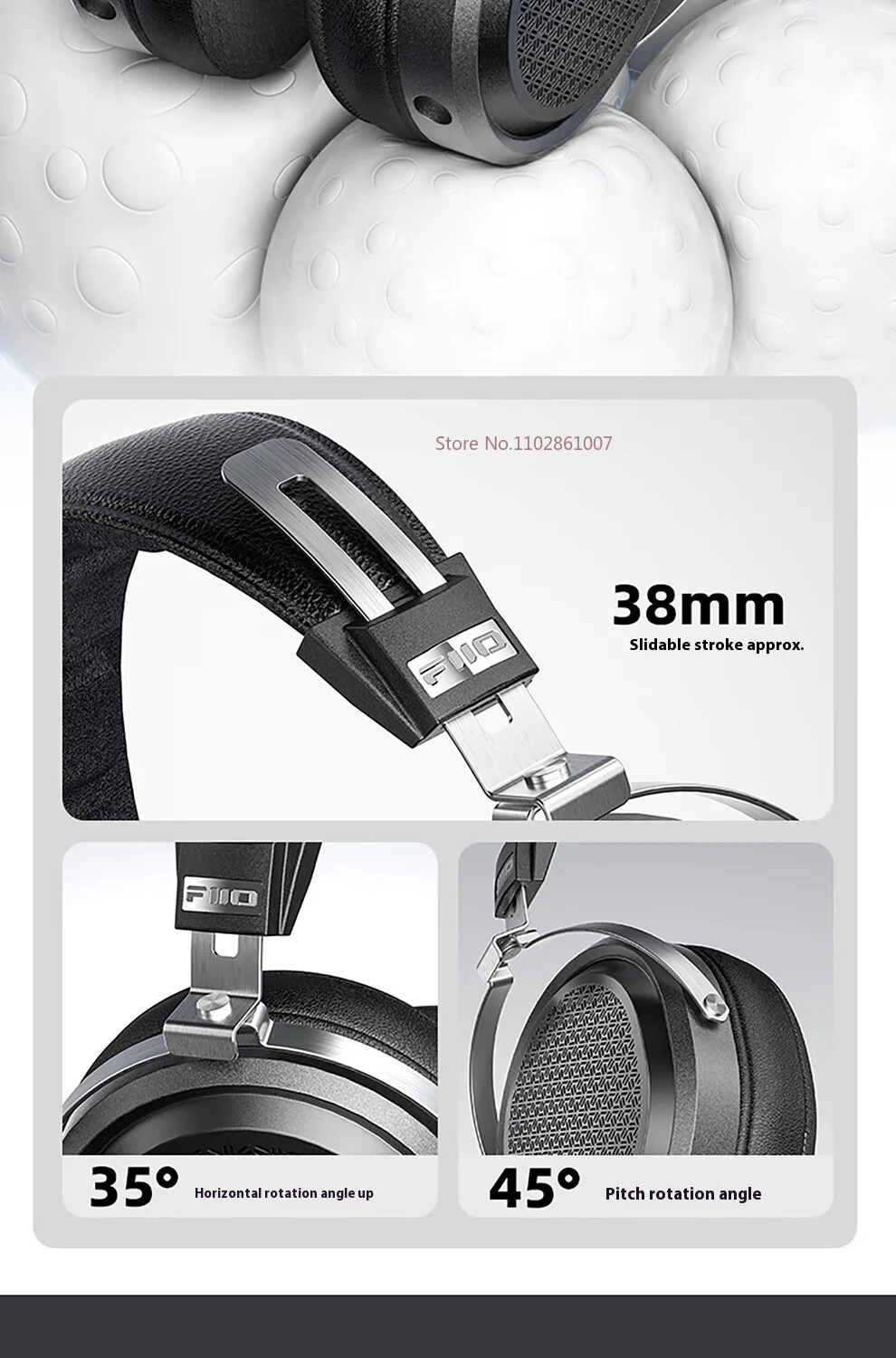 FIIO-ft1 pro有線フラットヘッドセット,3.5mm, 4.4mm,hifi