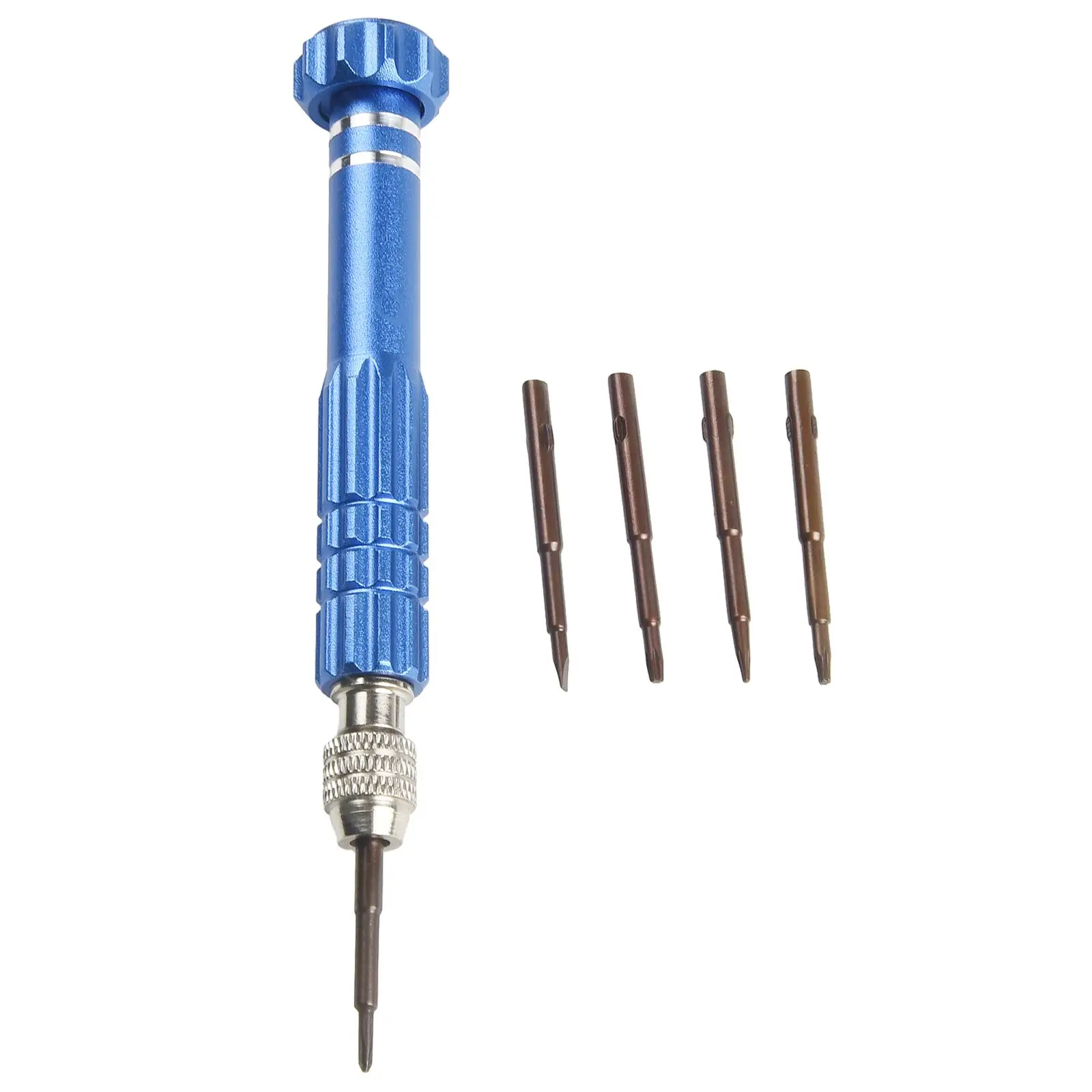 5 In 1 Magnetic Mini Screwdriver Torx Flat Cross Star Head 1.5/ 0.8 /2.0/ T5/ T6 For Cell Mobile Watch Phone Repairing Tools