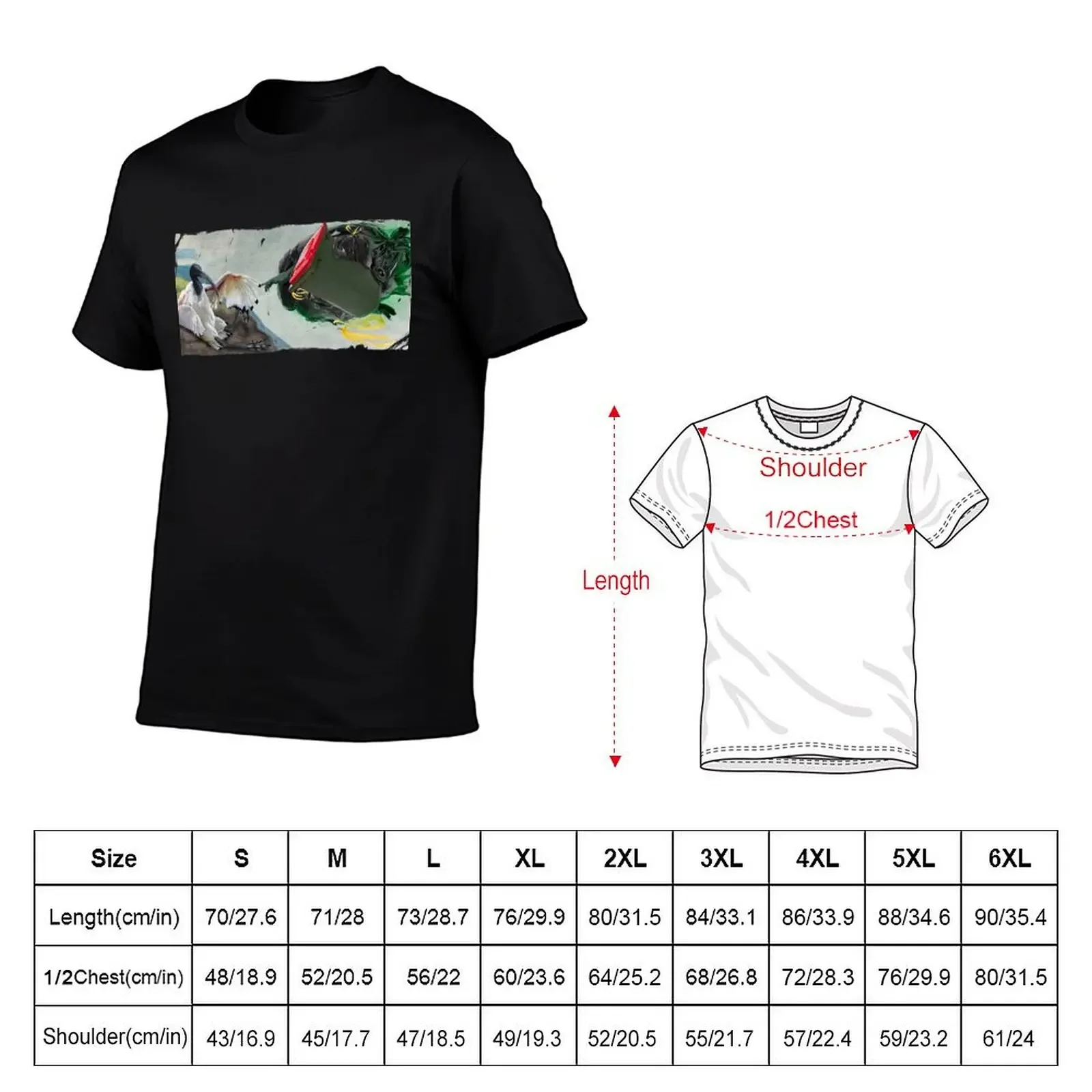 The Creation of Bin Chickens T-Shirt blue archive hippie clothes rapper graphic tees baggy shirts t shirts for men cotton