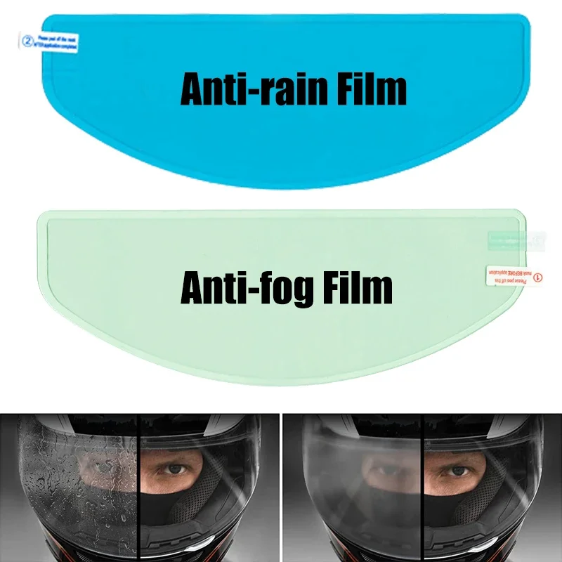 Parabrisas para casco de motocicleta, película antiniebla a prueba de lluvia, película adhesiva de Nano recubrimiento duradera, accesorios