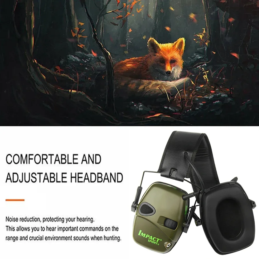 Taktischer elektronischer Schallschutzkopfhörer mit Original-Schallverstärkung und Geräuschunterdrückung für Outdoor-Sport und Jagd
