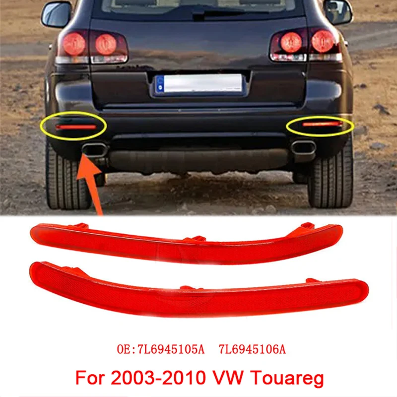 

Для VW Touareg 2003-2010 гг. 7L6945105A 7L6945106A Автомобильный задний стоп-сигнал для предотвращения столкновений, задний предупреждающий стоп, светодиодный сигнальный светильник
