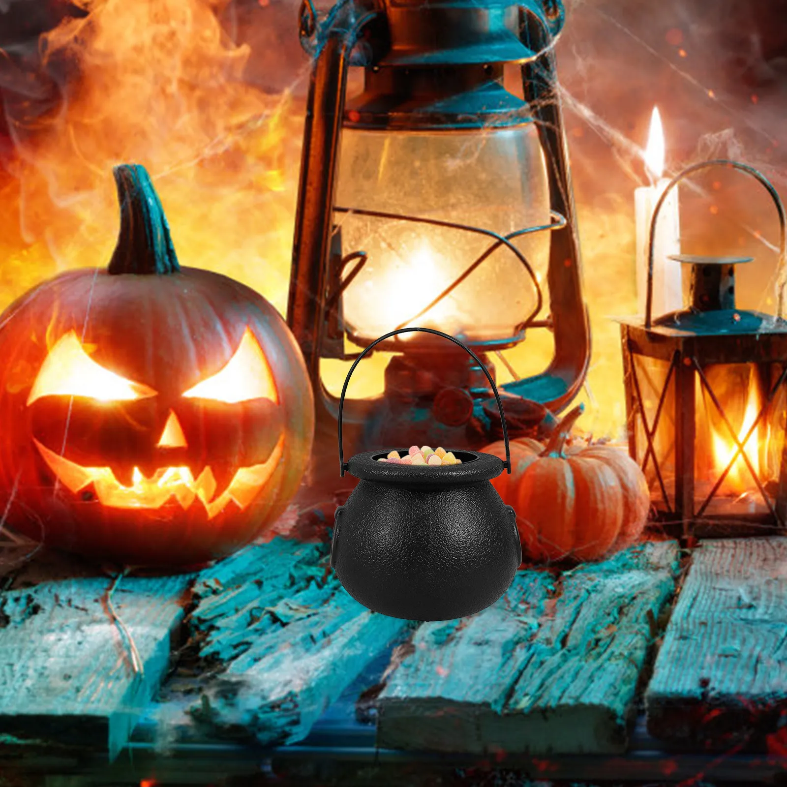 

12Pcs Halloween Pumpkin Candy Holder Safe and Charming for Children Festivities Gift Bucket Halloween Gift Bucket