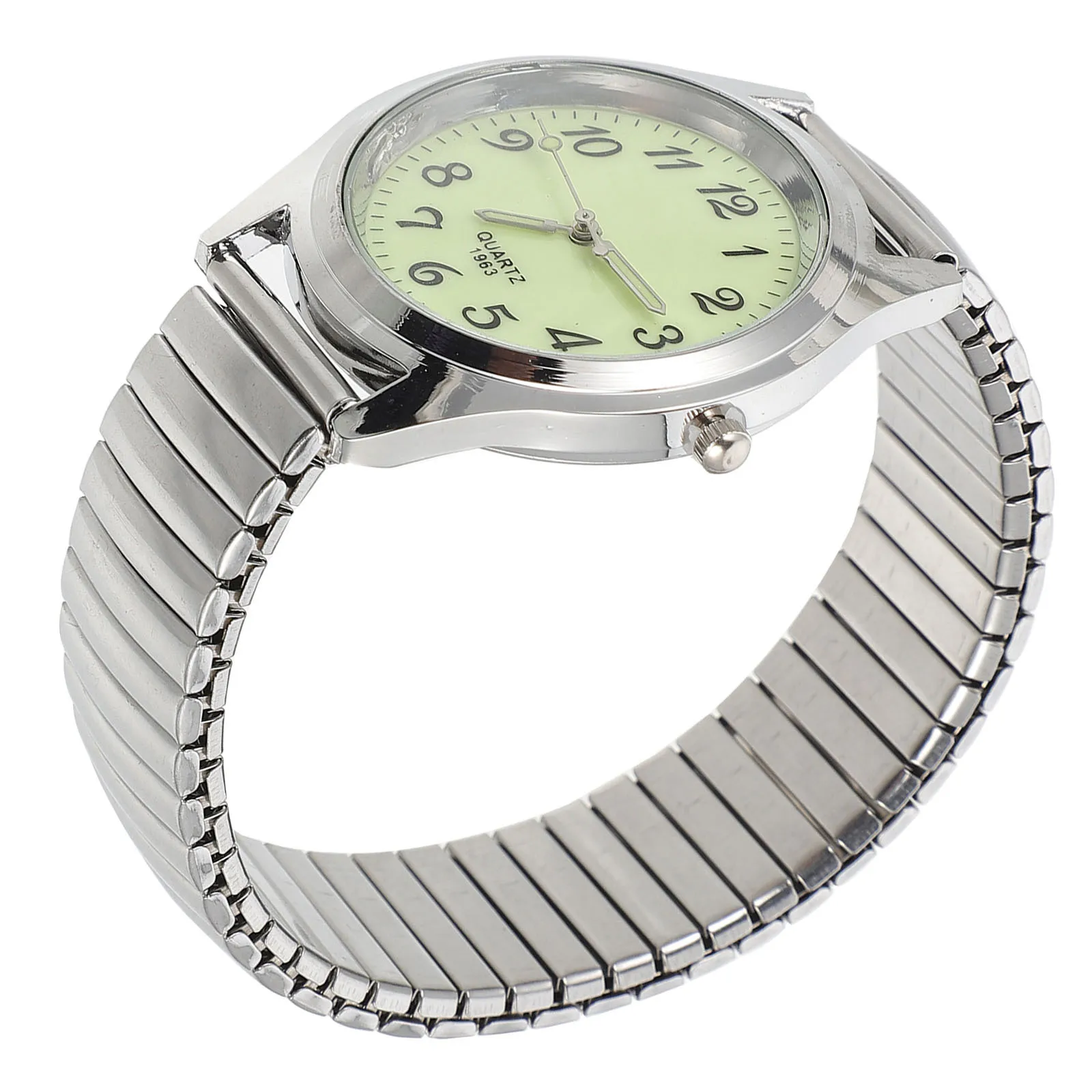 

Night Luminous Stainless Steel Expansion Band Digital Men'S Casual Wristwatch Lightweight Comfortable Glow