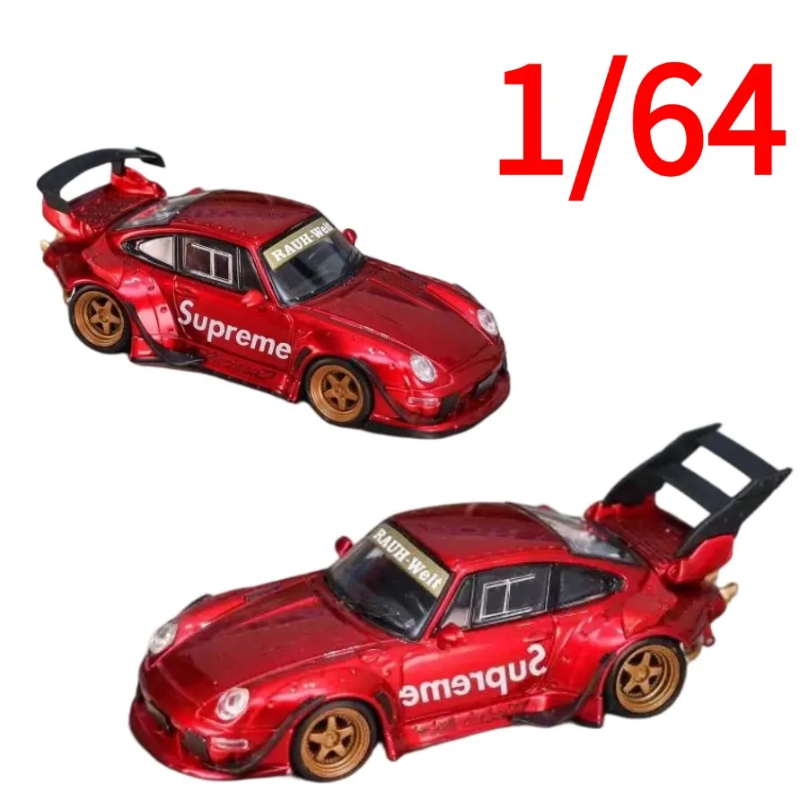 SW Diecast 1:64 Porsche 911 RWB 993 Alloy Car Model Porsche Play Vehicles Collectible Model Cars Toys for Boys Gift