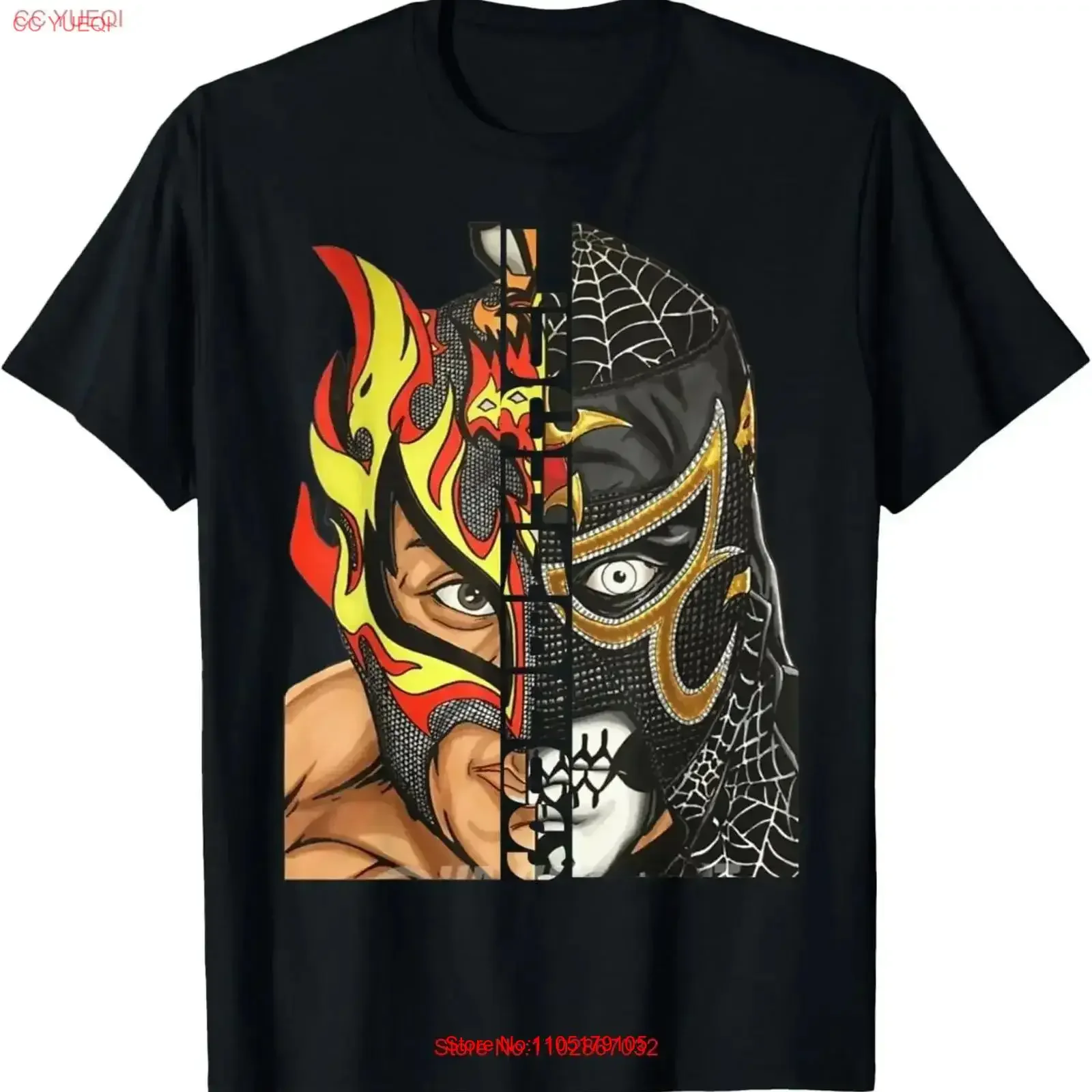 Penta says Lucha Bros T Shirt vintage Washed designer clothes Stretched Breathable homme Comfortable fashion Versatile Slightly