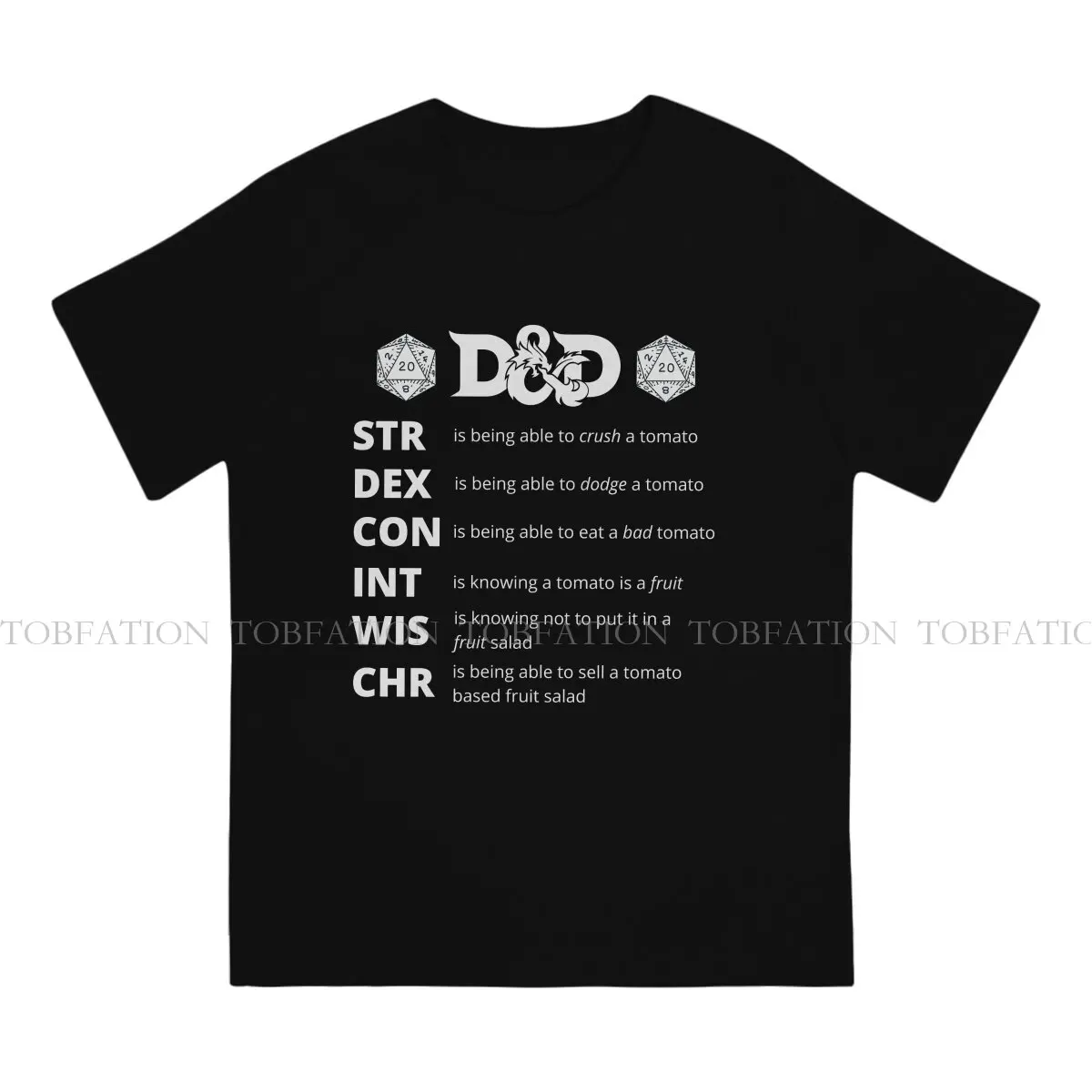 Hip Hop TShirt For Male DND Game Clothing Fashion T Shirt Soft Printed Fluffy Creative Gift