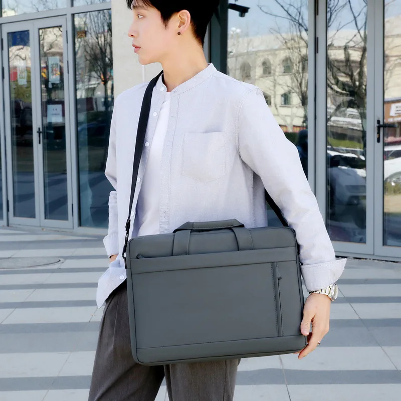 New portable laptop bag thickened portable office conference bag business document information kit large briefcase