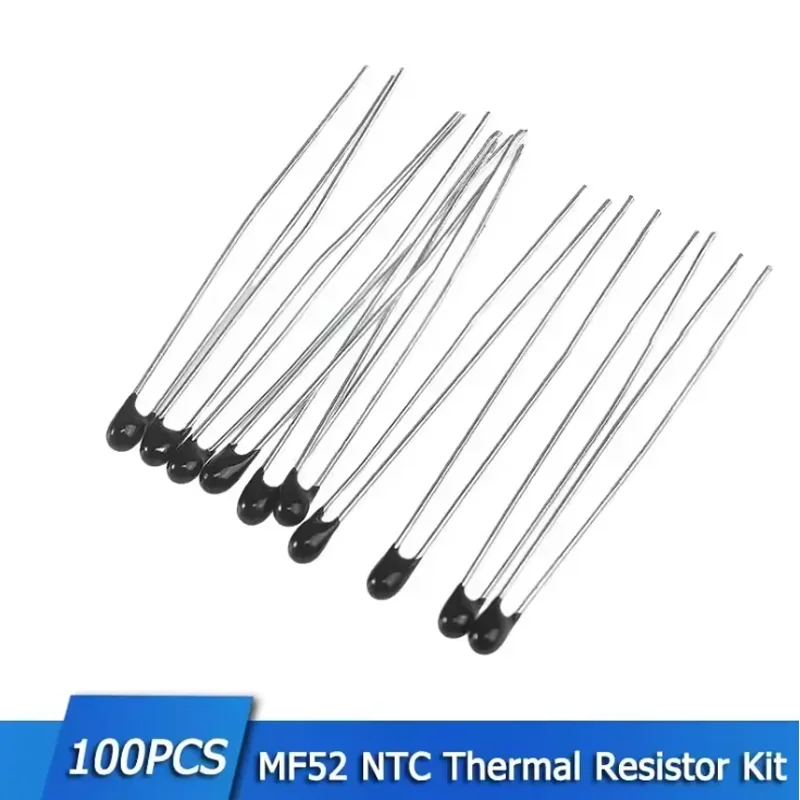 20PCS NTC-MF52AT เทอร์มิสเตอร์ NTC MF52 ตัวต้านทานความร้อน 1K 2K 3K 4.7K 5K 10K 20K 47K 50K 100K OHM 3590 5%