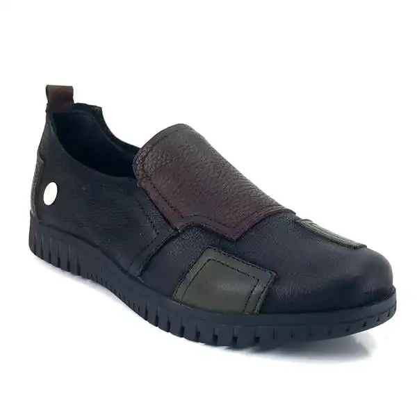 Chaussures en cuir véritable pour femmes, chaussures personnalisées et confortables, noir NuSO k Mammammamia, 23KA, tendance, nouveau modèle, 2024, 6195