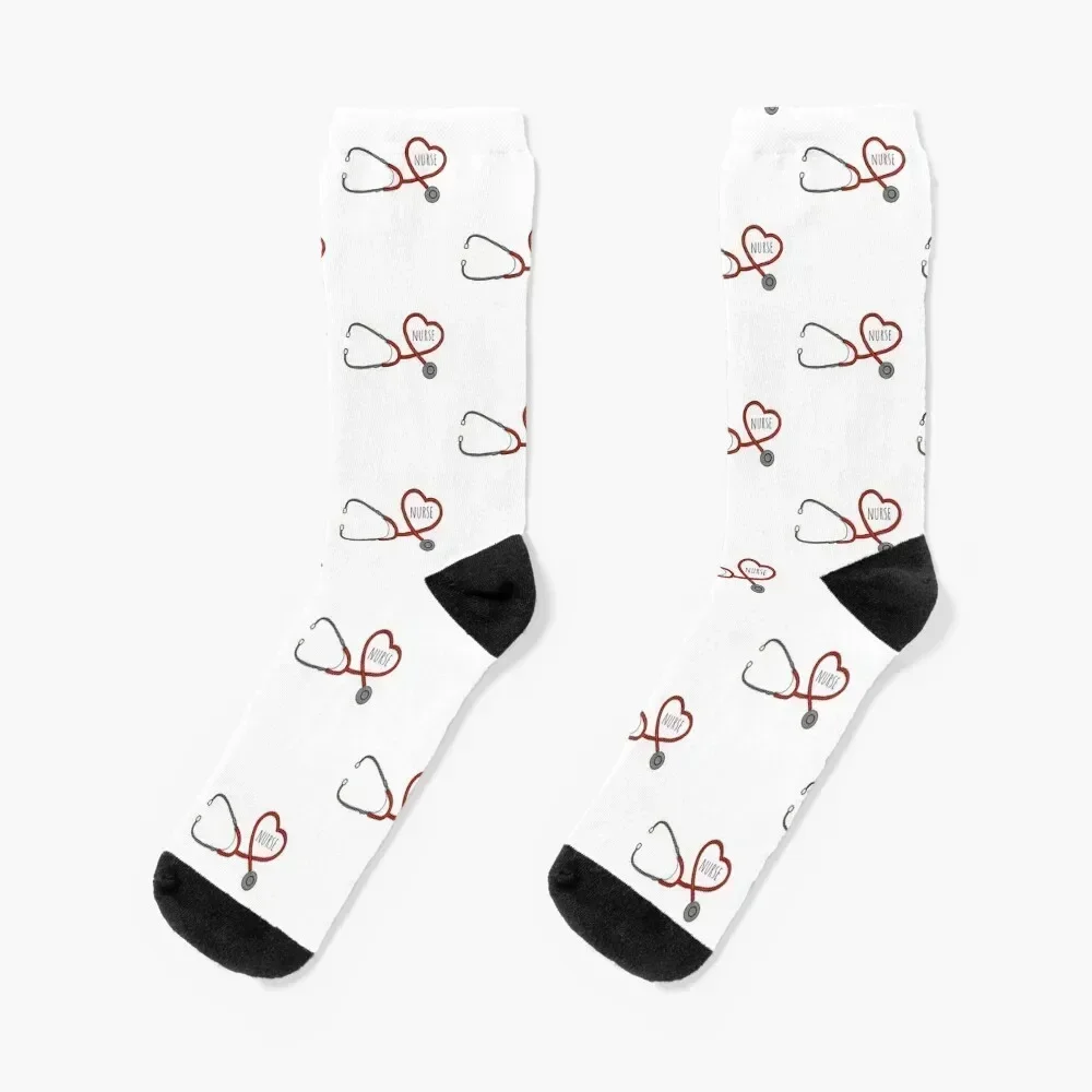 

Nurse Stethoscope Socks hiking Climbing basketball christmas gifts Socks For Man Women's