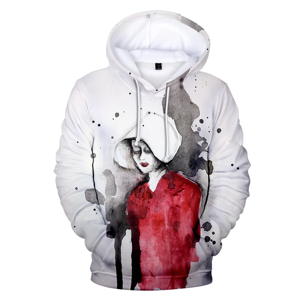 Felpa con cappuccio da cameriera Unisex manica lunga donna uomo felpa con cappuccio New American Television 3D Clothes