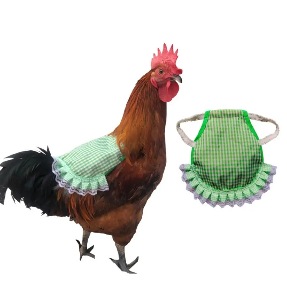 

Soft Chicken Saddle Apron Chicken Harness Vest Cloth Chicken Feather Protector Adjustable Hen Back Jacket For Chicken Birds