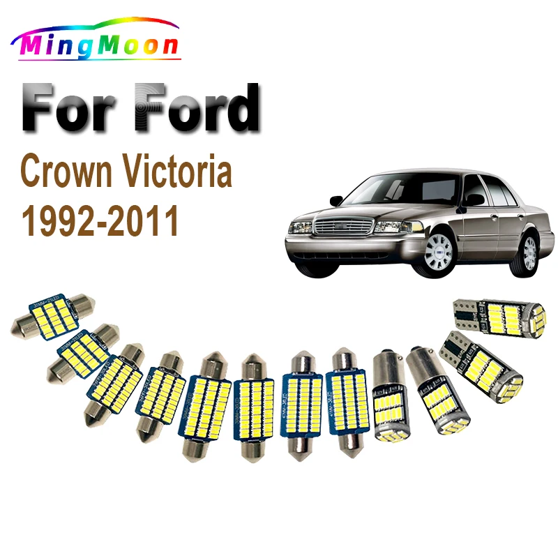 Canbus No Error For Ford Crown Victoria 1992-2007 2008 2009 2010 2011 Vehicle LED Interior Dome Map Light Kit Car Led Bulbs