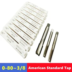 W6542 HSS American standard straight groove tap UNC UNF 4-40 6-32 1/4 5/16 3/8, using machine tool internal thread tapping tool