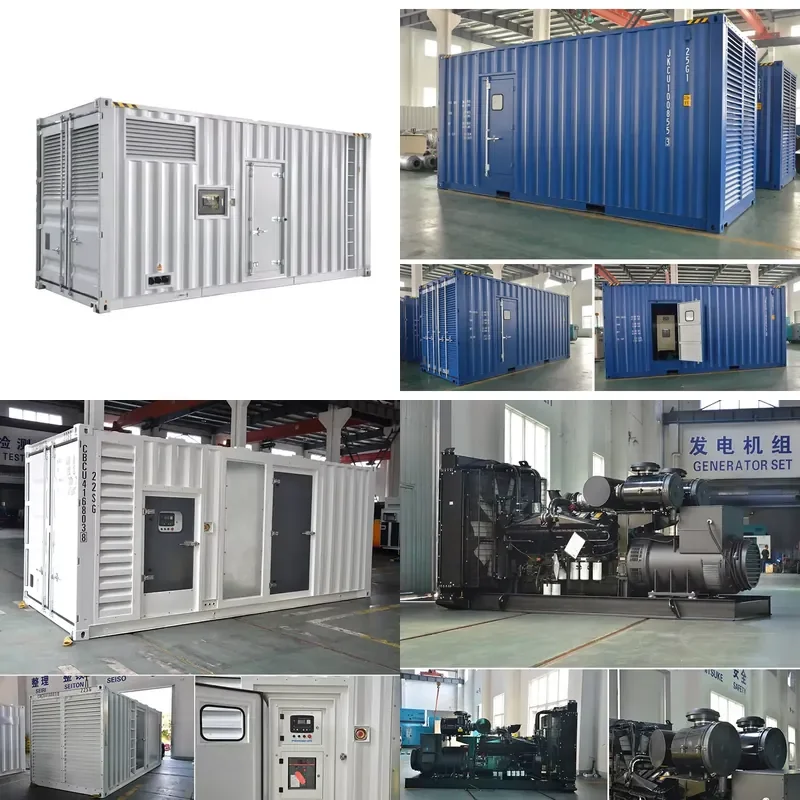 220/127V 60Hz KTA38-G4 Auto Start Prime Power 800kW 1000kVA Generator Engine Genset Container Type Water Cooling System