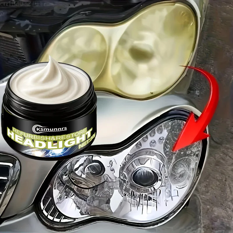 Car Front Lighting Headlight Oxidation Renovation Nutrient, Yellowing Renovation Repair, Processing Scratches And Blurriness, Re