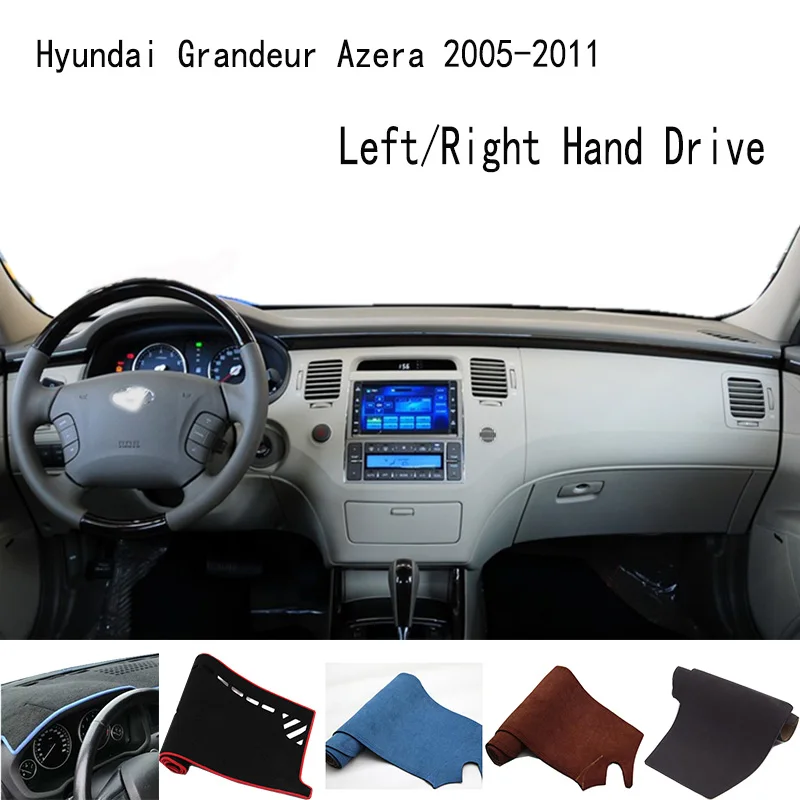 

For 2005-2011 Hyundai Grandeur Azera Accessories Dashboard 310S Cover Instrument Panel Dash Mat Dashmat Protective Pad