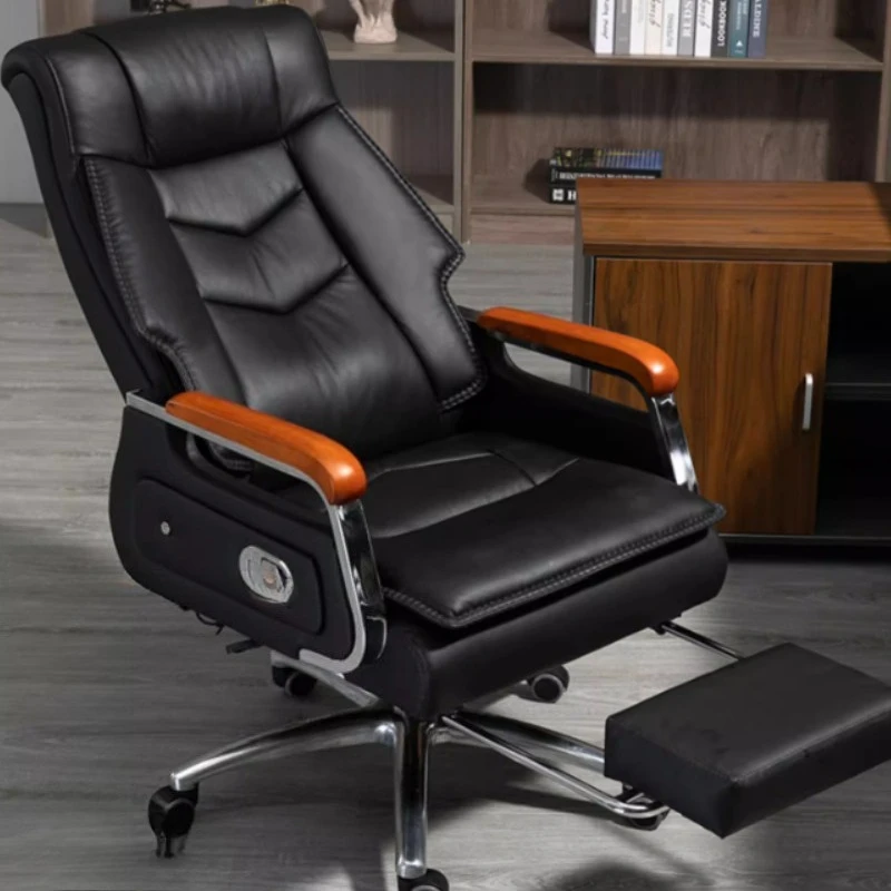 

Luxury Leather Office Chair Back Support Ergonomic Executive Office Chair Massage Computer Cadeira De Escritorios Furniture