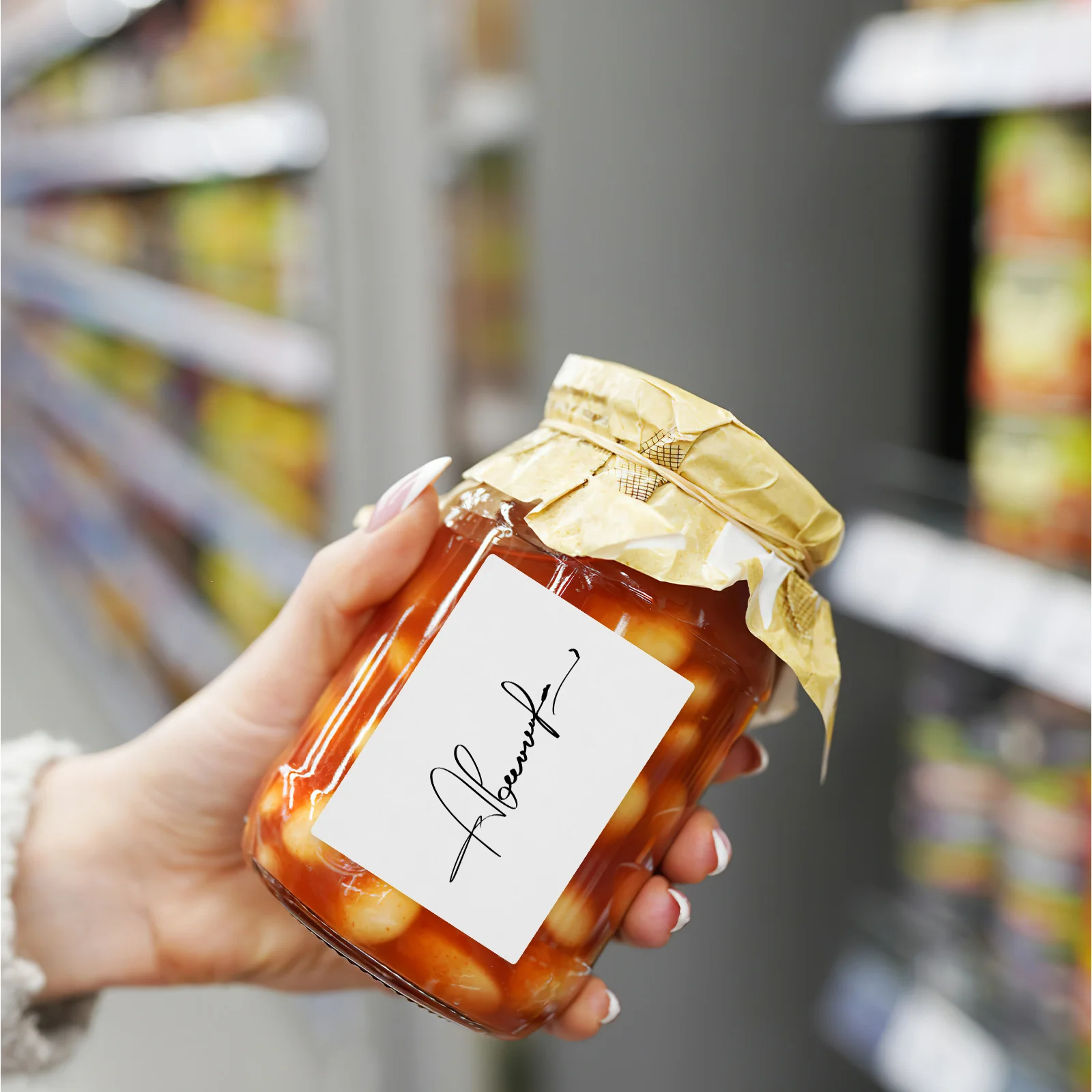 

120Pcs Large Adhesive Writable Labels Self-Adhesive Paper Stick on Address Stickers for Storage Boxes Mailing Organizing