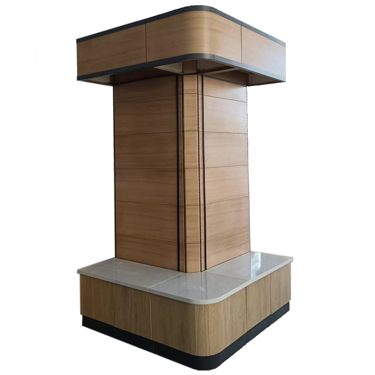 Supermarket Shelf Column Shelf Fashion Pillar Design Efficient Storage