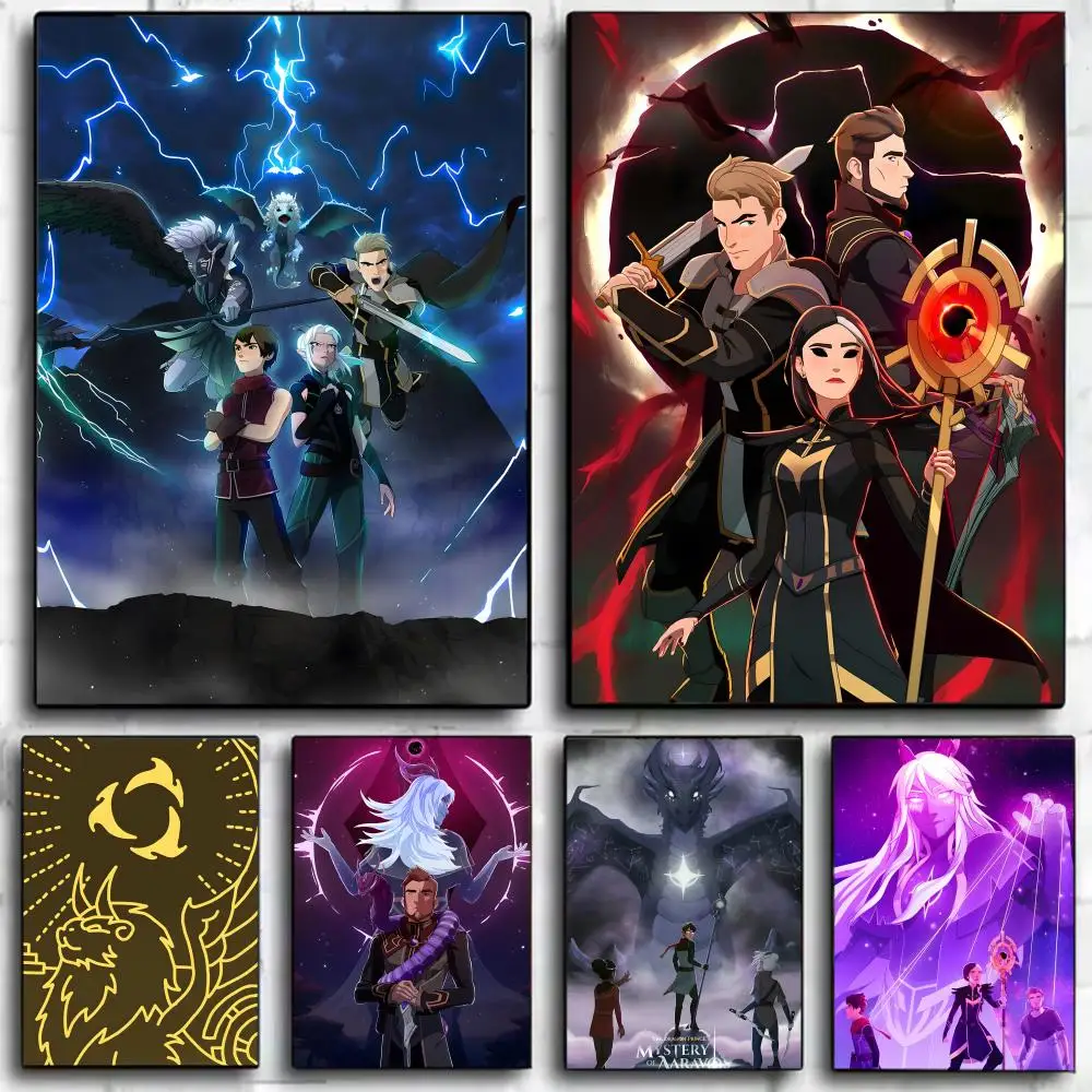 Anime Fantasy Adventure T-The Dragon P-Prince Poster, Wandkunstdruck, Poster, dekoratives Wandbild, Heimdekoration, Geschenk, ungerahmt