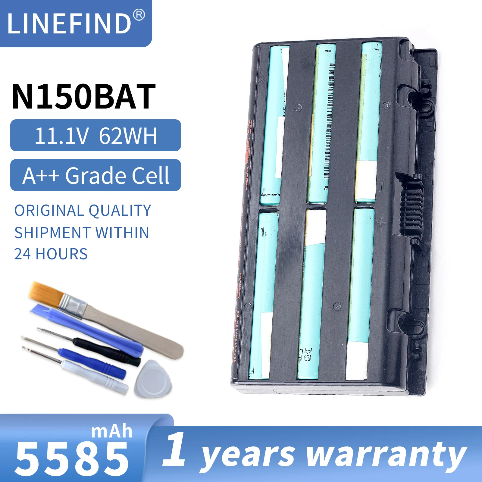 

N150BAT-6 Battery For CLEVO N155SD N150SD N150SD N170SD,HASEE Z6, Z6 S2, Z6-I78154R2, Z6-I78172S1,SAGER ,SCHENKER XMG A505