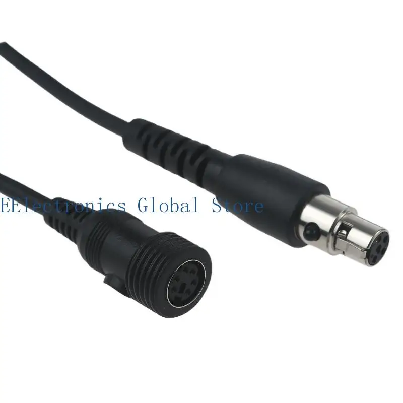 462B Headphone Extension Cord 5 Pin Aviation Headset Cable Replacement Link Wire Line for Kenwood 2-pin walkie-talkies