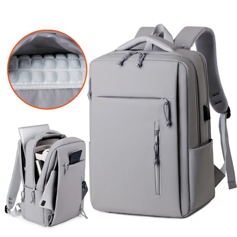 Large-capacity waterproof campus backpacks for both men and women, fashionable computer backpacks with airbags
